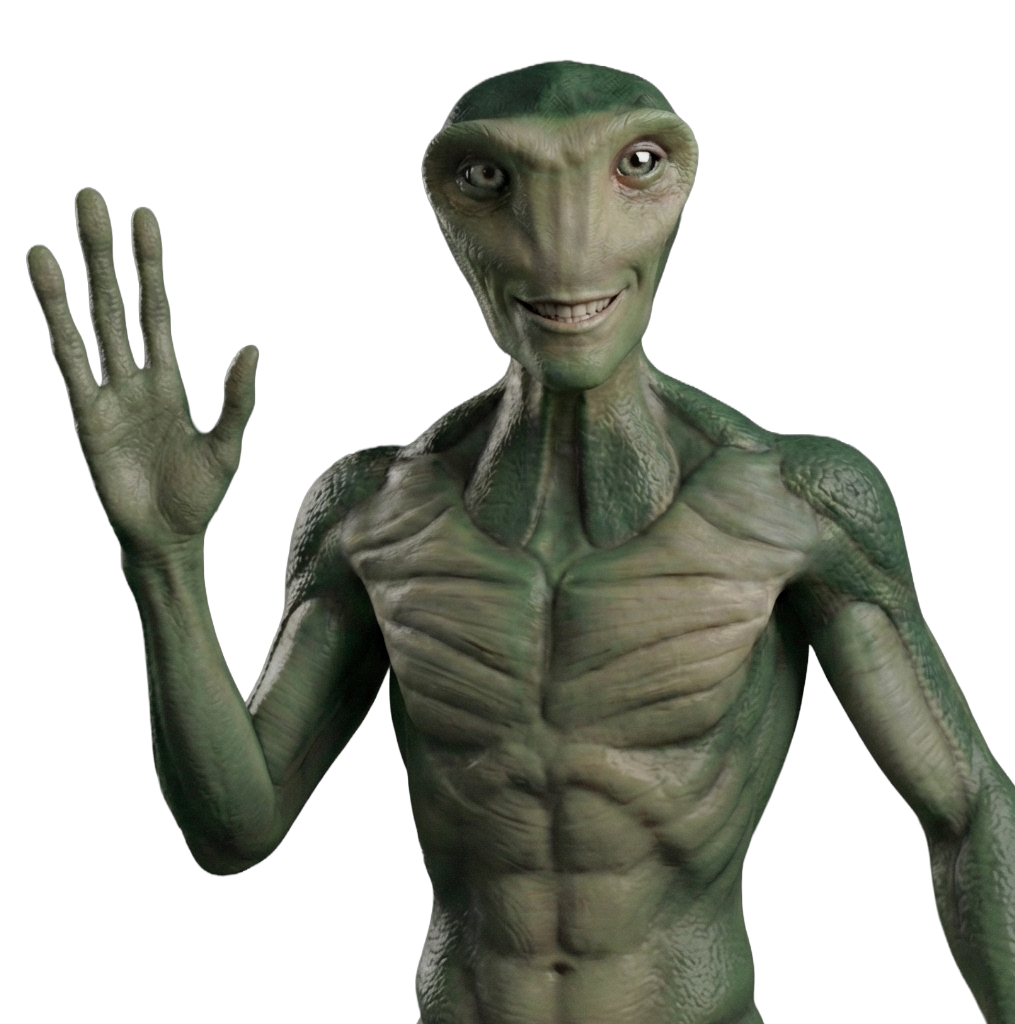 Creatiyo signature character - green alien - Copy